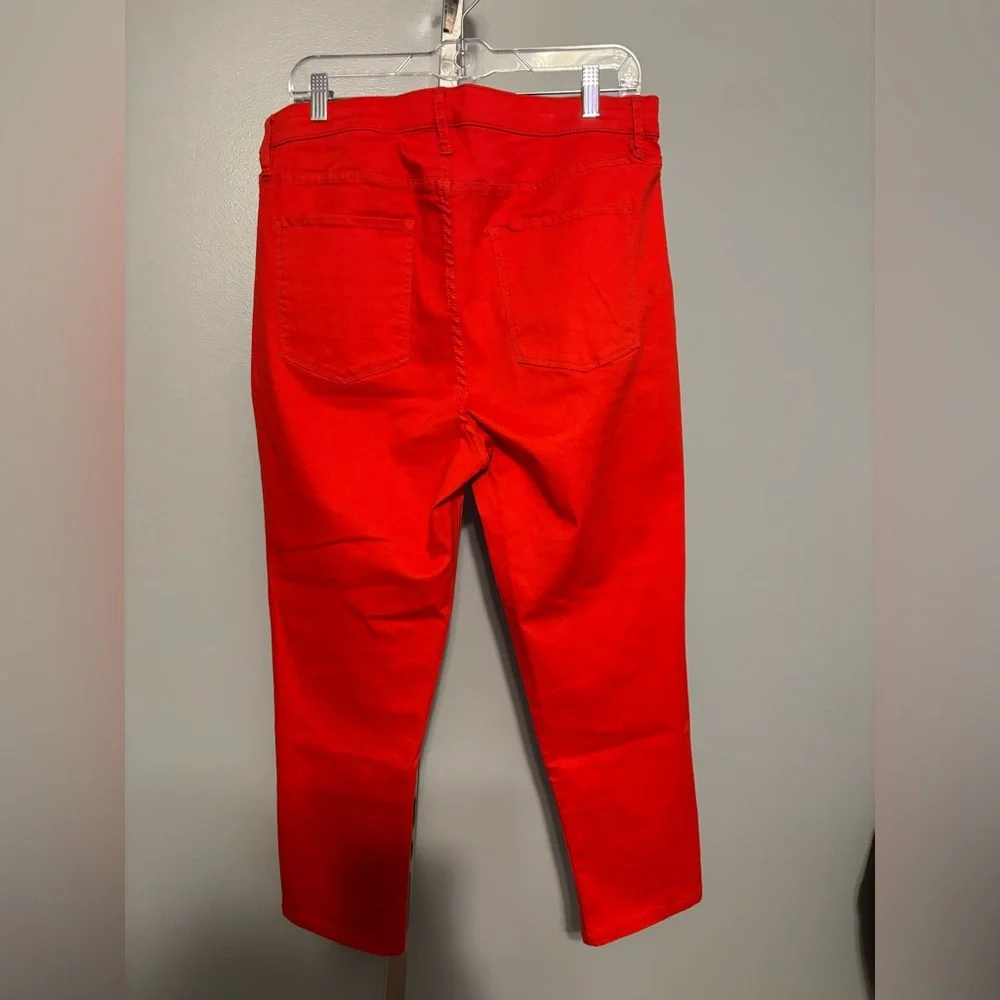NYC Women’s RED Super Skinny High‎ Rise Capri Jeans 14